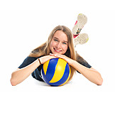   Teenager, Mädchen, Jugendliche, Volleyball