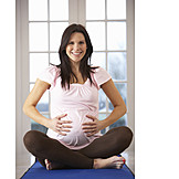   Woman, Yoga, Pregnancy, Pregnant