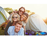   Sommer, Jugendkultur, Freunde, Camping