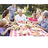   Family, Barbecue, Garden Party