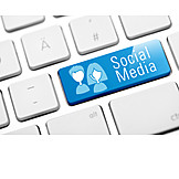   Tastatur, Social media, Soziales netzwerk