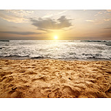   Sonnenuntergang, Strand, Meer, Sri lanka