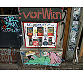   Vandalismus, Kaugummiautomat