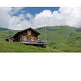   European Alps, Wooden Cabin, Chalet