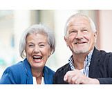   Lebensfreude, Seniorenpaar