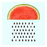   Kerne, Regen, Wassermelone