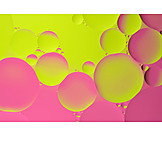   Backgrounds, Pink, Neon, Water bubbles, Neon yellow