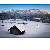   Winterlandschaft, Alpen, Bayern