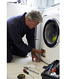   Reparatur, Dienstleistung, Defekt, Elektriker, Waschmaschine, Monteur