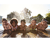   Children Group, Summer, Resort Swimming Pool