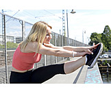   Young Woman, Woman, Sports & Fitness, Stretching, Runner