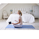   Meditating, Yoga, Lotus Position
