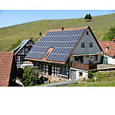   Alternativenergie, Solarhaus, Solardach