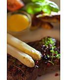   Asparagus, Meat Dish, Pepper Steak