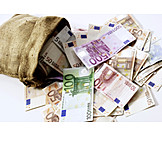   Euro, Bargeld, Geldsack