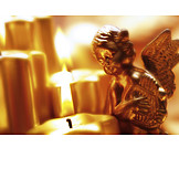  Angel, Christmas Decoration, Candlelight