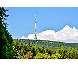   Fernsehturm, Fichtelgebirge, Sender Ochsenkopf