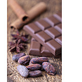   Schokolade, Gewürze, Kakaobohne
