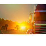   Sunset, Truck