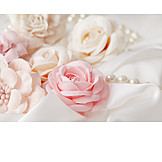   Wedding, Pastel, Fabric Flowers