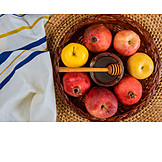   Apfel, Honig, Granatapfel, Judentum