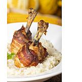   Risotto, Meat Dish, Chicken Drumstick