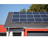   Solarzellen, Solarenergie, Solardach