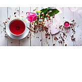   Bouquet, Valentine's Day, Fruit Tea