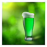   Grün, Gründonnerstag, Grünes Bier