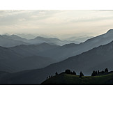   Gebirge, Silhouette, Alpen