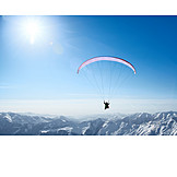   Paragliding, Gleitschirmflieger, Gleitschirmfliegen, Kaukasus