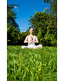   Park, Yoga, Lotus position