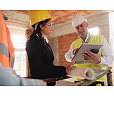   Construction Site, Meeting, Construction Manager, Architect