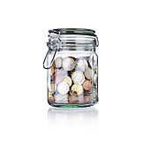   Savings, Jar, Coins