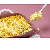   American Cuisine, Noodle Casserole, Mac And Cheese