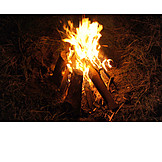   Fire, Campfire, Burning