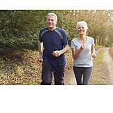   Active Seniors, Running, Older Couple