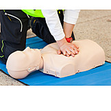   Education, First Aid Course, Heart Pressure Massage