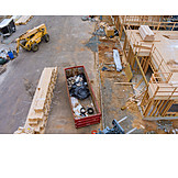   Building Construction, Construction Site, Construction Material, Wooden Construction
