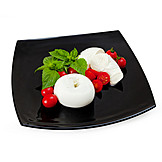   Basilikum, Mozzarella, Italienische Küche, Cherrytomaten, Nationalgericht