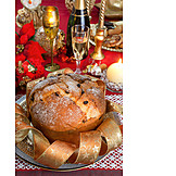   Weihnachtsgebäck, Festlich, Festtafel, Panettone