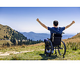   Freedom, Mountains, Wheelchair