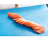   Sliced, Salmon, Prepared Fish, Salmon Fillet