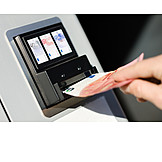  Euroschein, Bezahlen, Kassenautomat