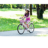   Mädchen, Fahrrad, Radfahren