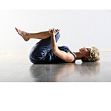   Yoga, Human Spine, Lying On Back