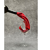   Pouring, Wine glass, Red wine