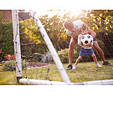   Father, Leisure, Soccer, Fun, Son