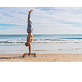   Strand, Balance, Handstand, Workout, Calisthenics, Eigengewichtübung