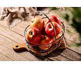   Apple, Harvest, Wire Basket